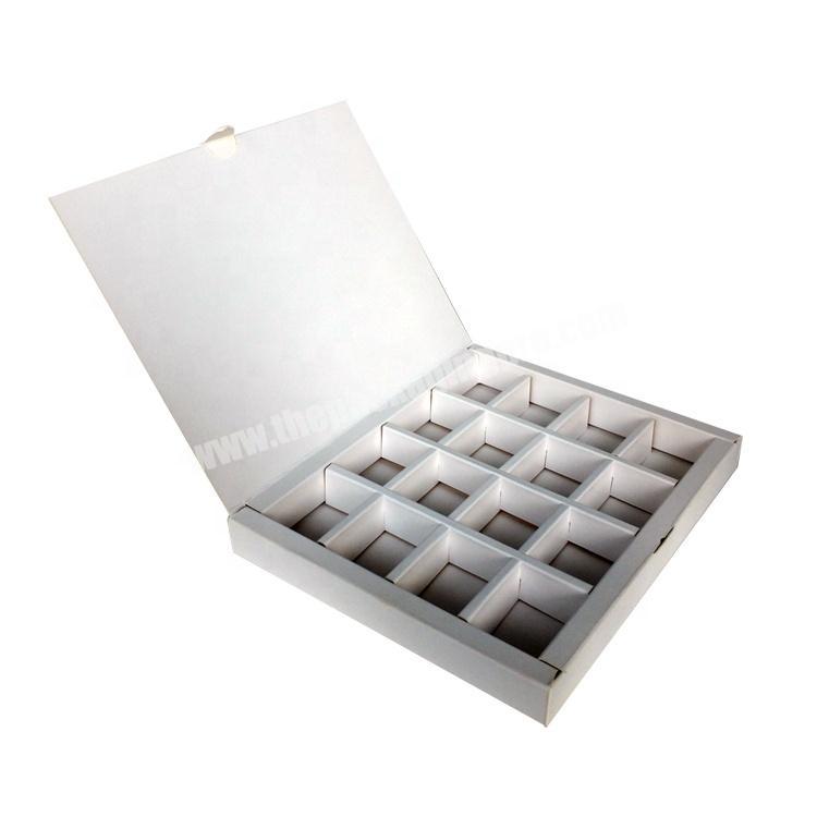 Wholesale Custom Printed Luxury Cardboard Paper Packaging Chocolate Gift Box With Dividers