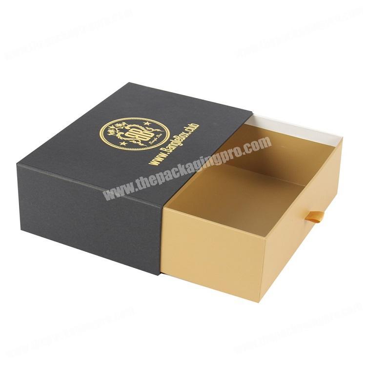 Wholesale Custom Printed Small Statement Earrings Drawer Paper Jewelry Packaging Slide Box