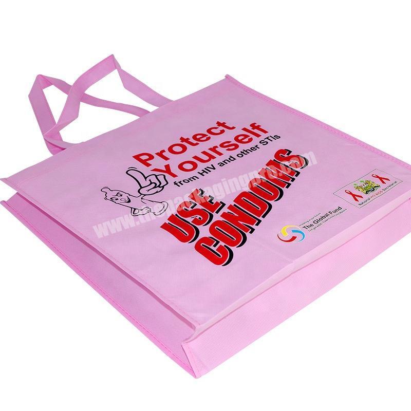 Wholesale custom reusable grocery  nonwoven polypropylene bags with logo