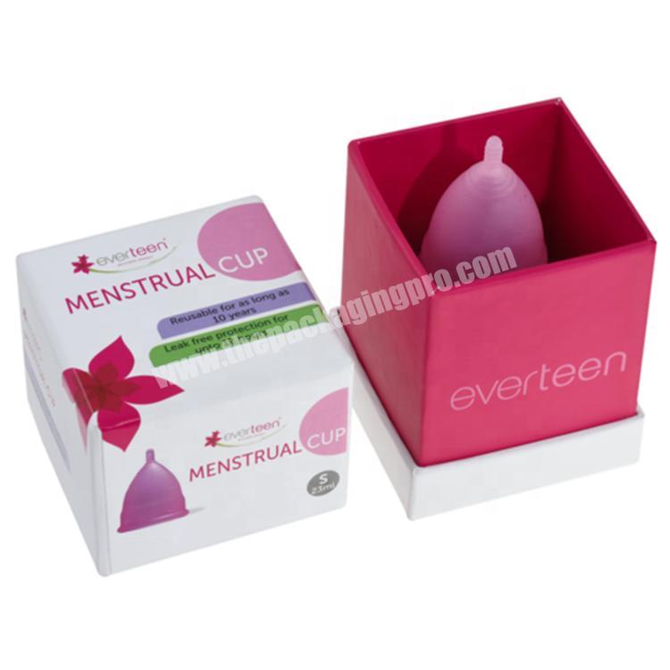 Wholesale Custom Reusable Silicone menstrual Cup gift box