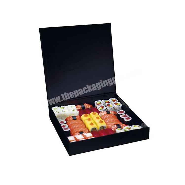 Wholesale custom rigid storage luxury magnetic closure sushi gift box