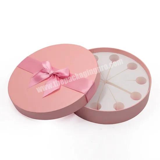 Wholesale Custom Round Cardboard Gift Box for Christmas Gift Candy Box With EVA Inner