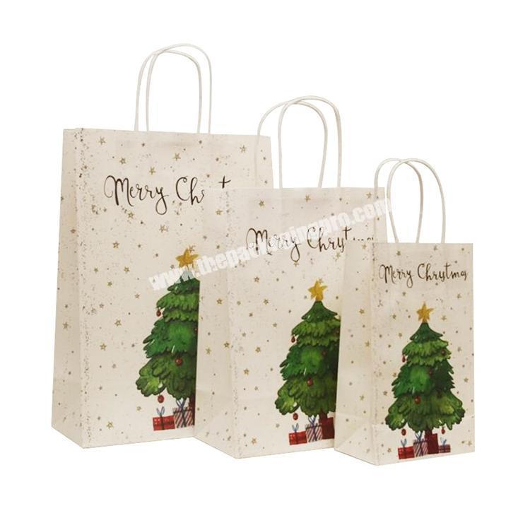 Wholesale Custom Shopping Bag Cheap Merry Christmas Paper Gift Bag