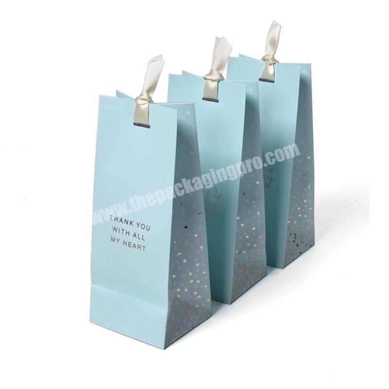 Wholesale Custom Size Thank You Bags Satin Bags Cheap Gift Bags