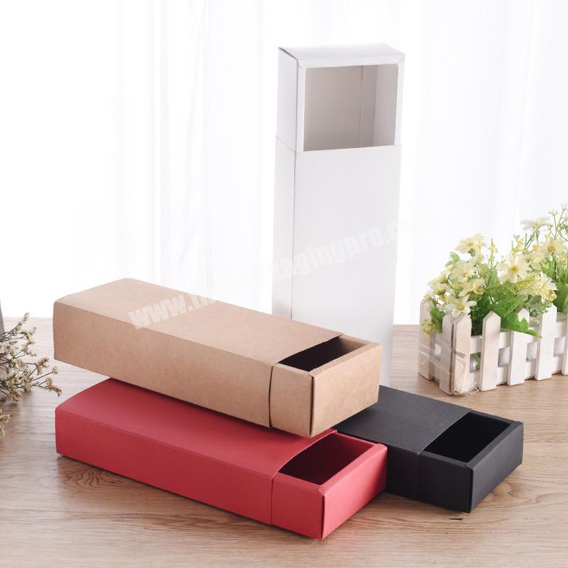 Wholesale Custom Slide Open Folding Underwear Kraft Packaging Paper Box
