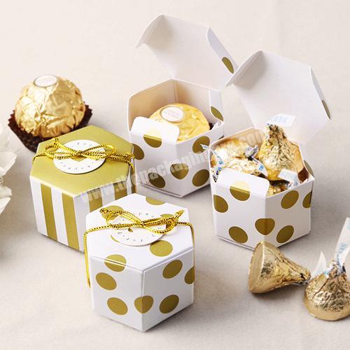 Wholesale custom strip dots small chocolate candies paper bag