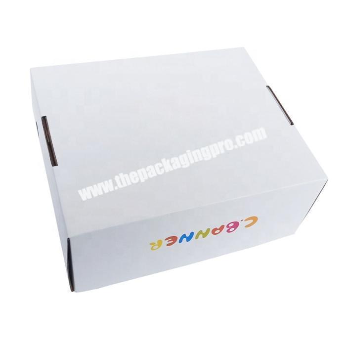 Wholesale custom tuck top front corrugated paper mailer box for shoe