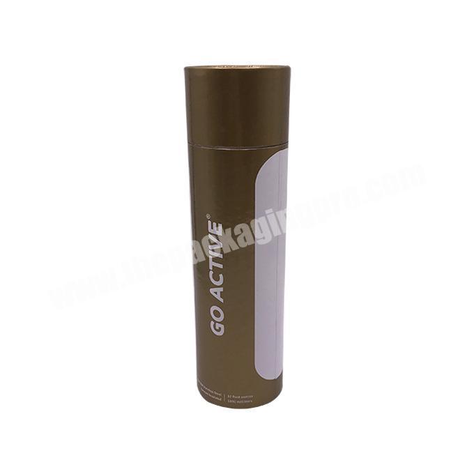 Wholesale custom with logo gold card paper printing tube round box packaging cosmetics badminton set box for outdoor sports