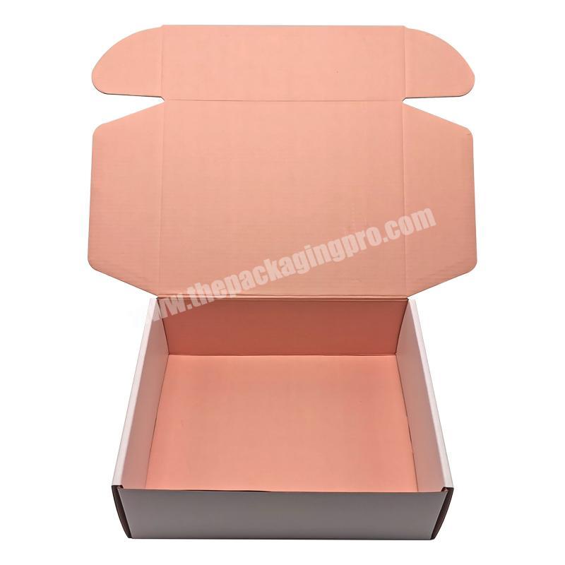 Wholesale Custom Women's Corrugated Shipping Mailing Box Packaging for Apparel Dress Cloth Shirt Suit Clothing Box