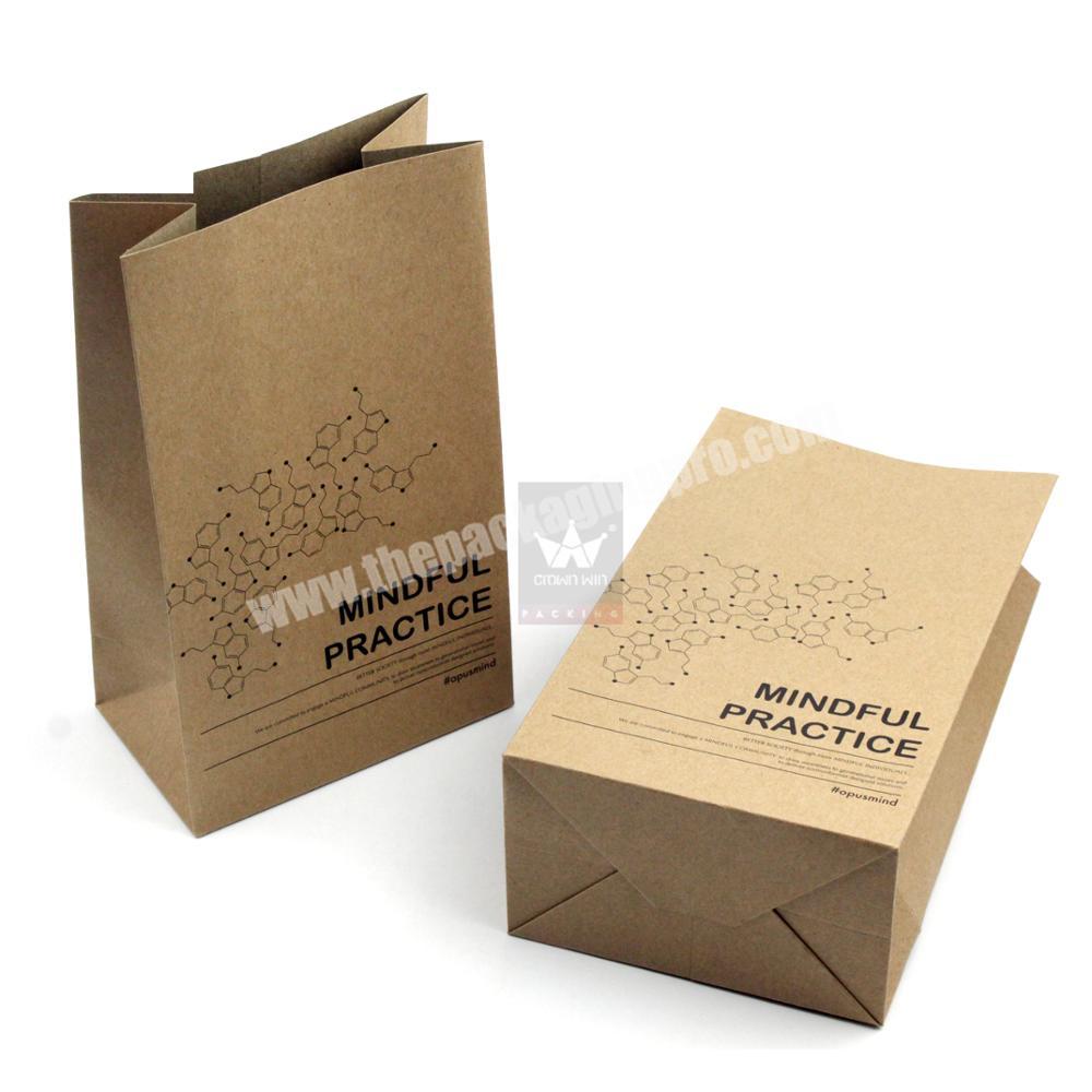 Wholesale customize kraft paper bag without handles