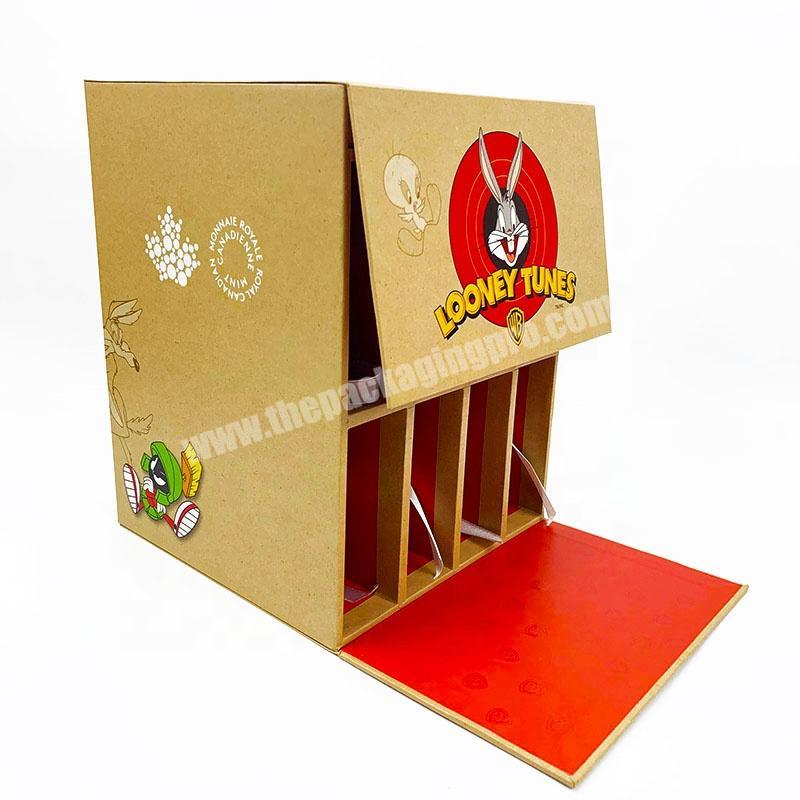 Wholesale  Customize Luxury Printing Recycled Kraft Paper Cardboard Gift Packaging Drawer Boxes With Magnet Closure