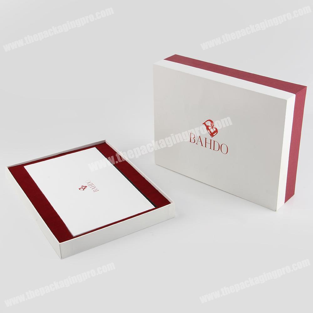 Wholesale customized cardboard package wedding gift packaging 300 gsm hard white packing coated paper box