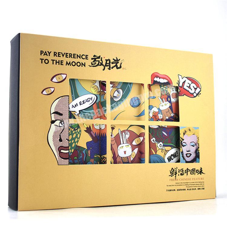 Wholesale Customized Luxury Handmade Foldable Gift Packaging Box For Mooncake