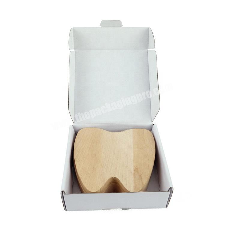 Wholesale Customized Printed Logo Gold Corrugated Paper Shipping Tooth Box