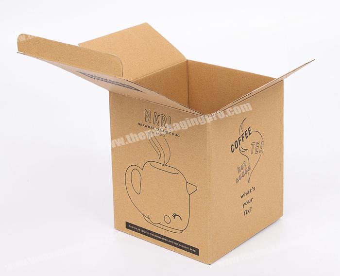 Wholesale Customized Recycled Cardboard Gift Box Coffee Mug Corrugated Packaging Boxes