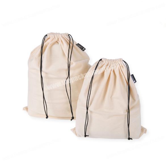 wholesale customized shopping drawstring cotton bag