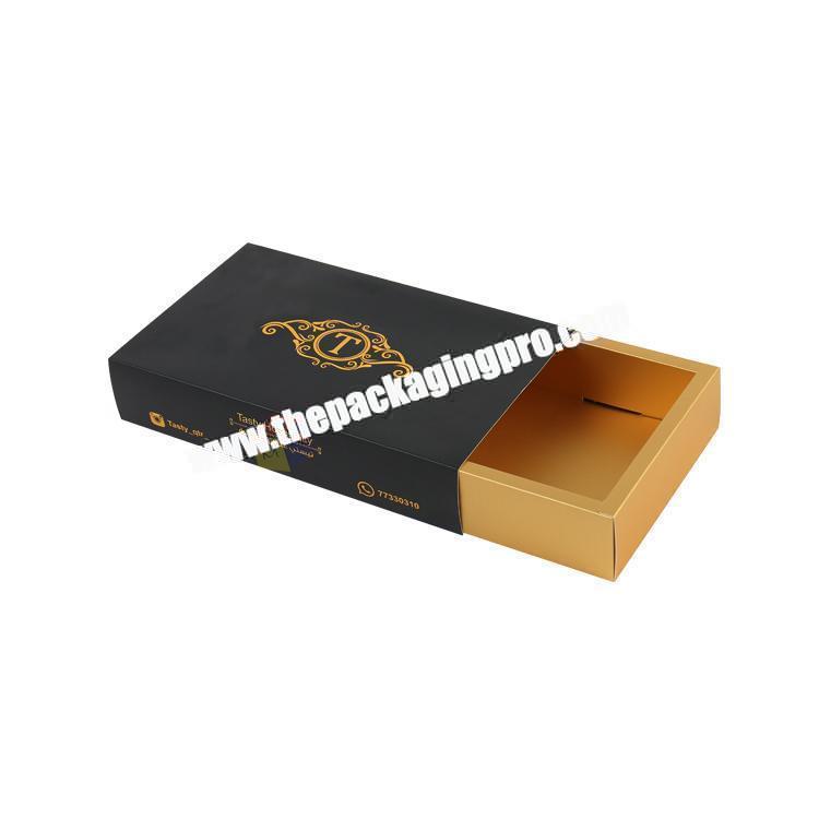 wholesale customized sliding drawer dessert box packaging