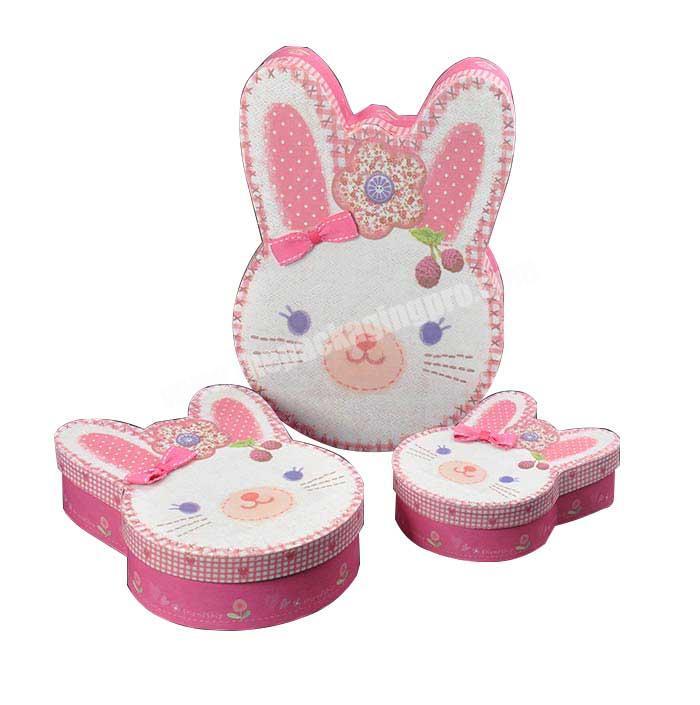 Wholesale cute packaging for gift rabbit packing box for christmas