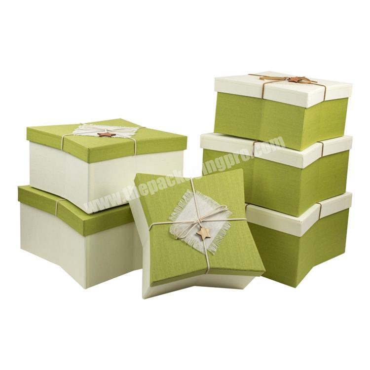 Wholesale decorative cardboard christmas gift boxes with lids