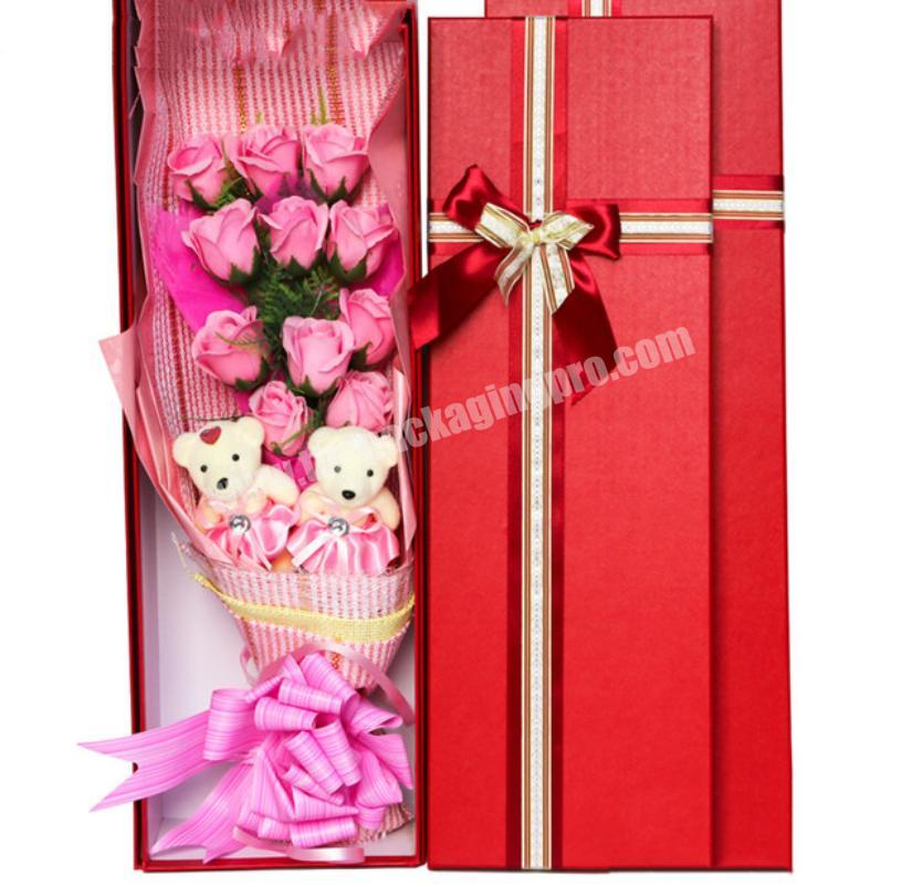 Wholesale delivery bouquet gift cardboard for flower packaging box,Luxury flower box