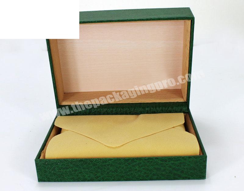Wholesale  direct sales  high-end lychee grain pattern leather wooden watch box Swiss watch box jewelry box