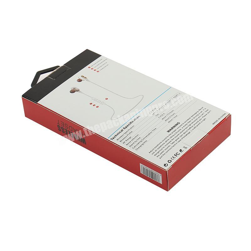 Wholesale Earphone Retail Packaging Box Premium Box Packaging Rigid Cardboard Box