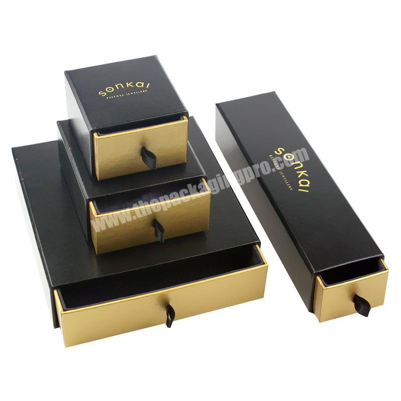 Wholesale Eco Friendly Custom Cardboard Storage Watch Drawer Jewelry Box Packaging