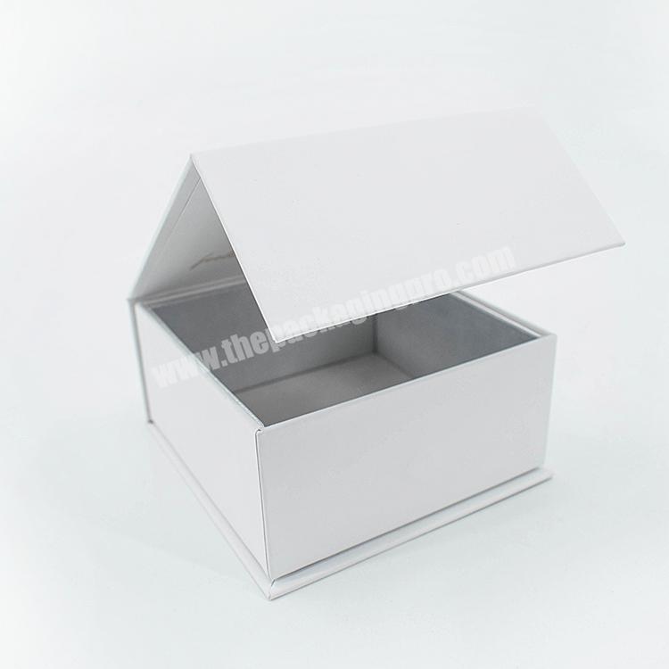 Wholesale eco friendly Professional Production White Book Style Cardboard Paper china cosmetic box