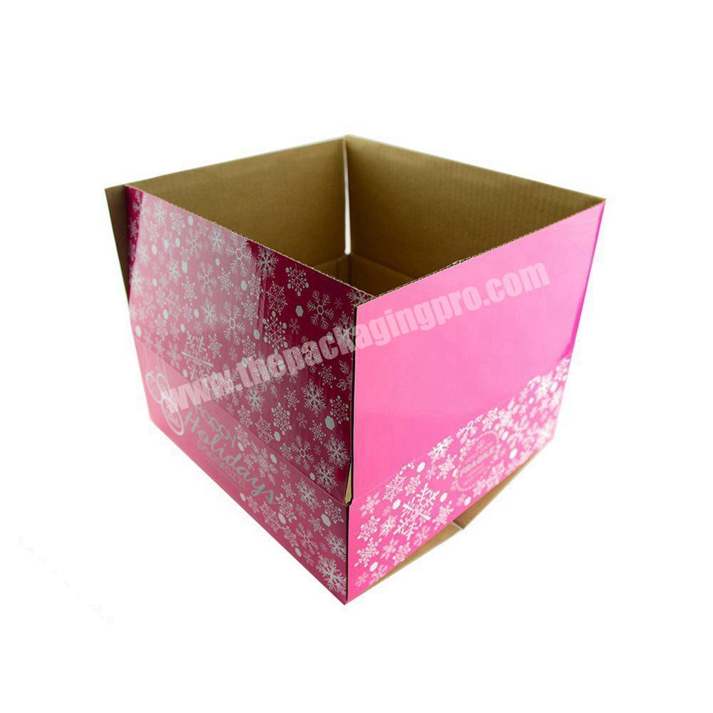 wholesale Ecommerce Apparel shipping Box Custom Printed Gold Foil Logo Shoe Box for shipping box