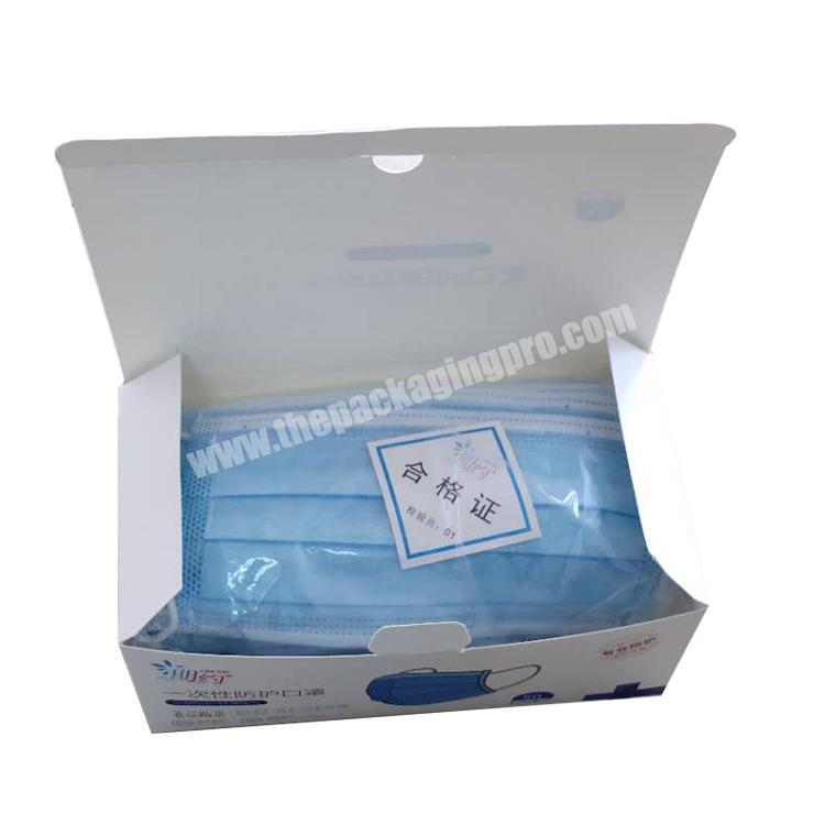 Wholesale Factory Supply Medical Surgical Face Mask Paper Packaging Box