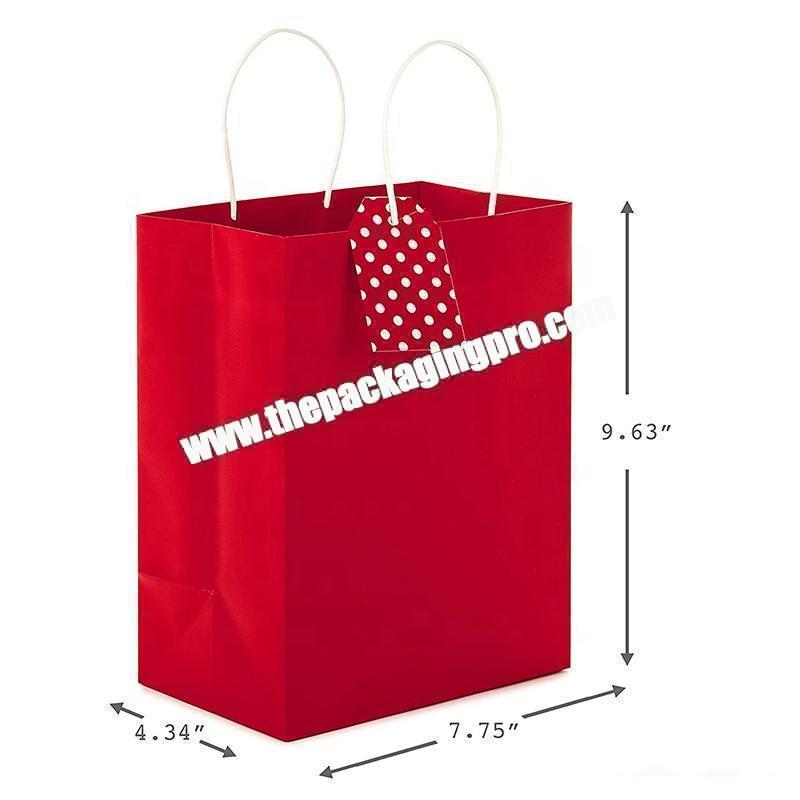 Wholesale Fancy Printed Christmas Design Paper Die Cut handle Gift Bag with your own logo