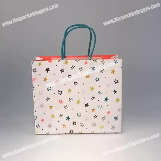 Wholesale Fashionable High Quality Baby Shower Birthday Party Gift Bag with handle