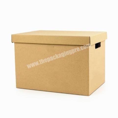 Wholesale Handmade Cardboard School Book Office Documents Strong Foldable Storage Shoe Box