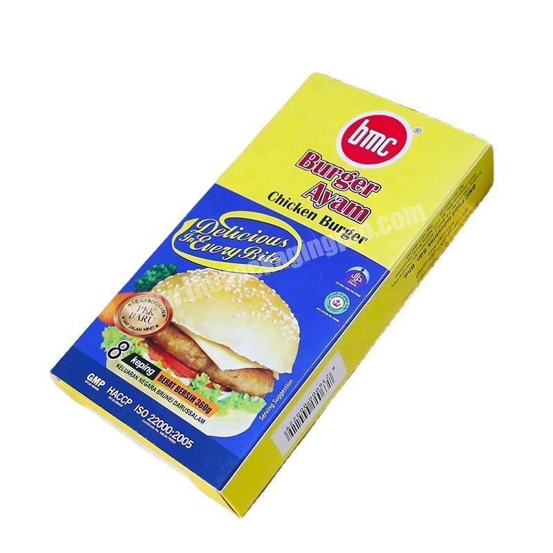 Wholesale Handmade Printed With Your Logo Square Paper Burger Box