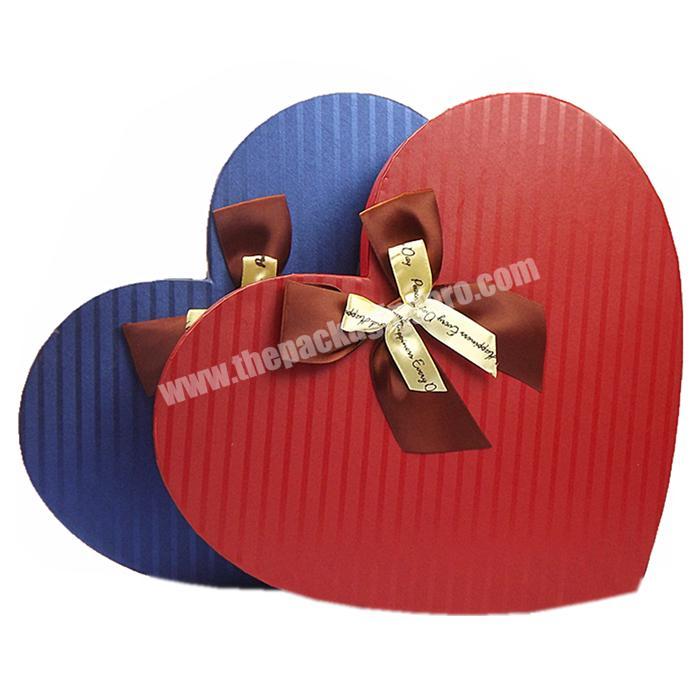Wholesale Heart Cardboard Chocolate Box Simple Decorated Small Cardboard Gift Boxes With Lid