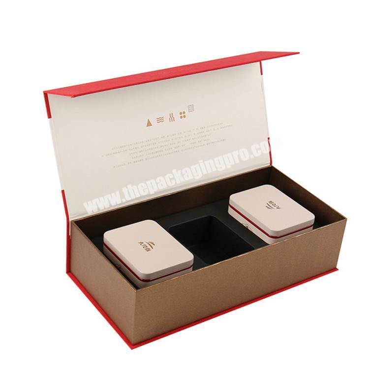wholesale high end recycled gift box packaging tea