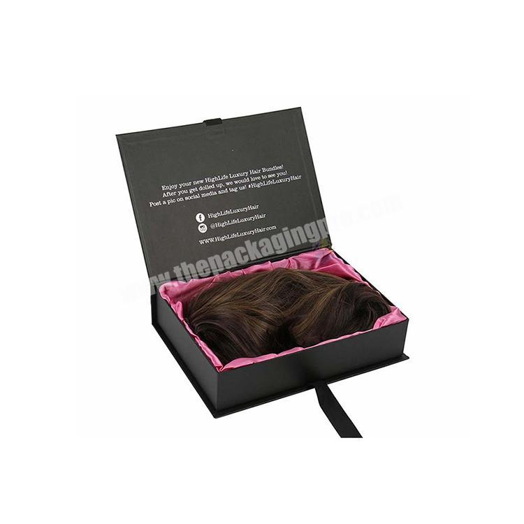 wholesale high end wig custom packaging box