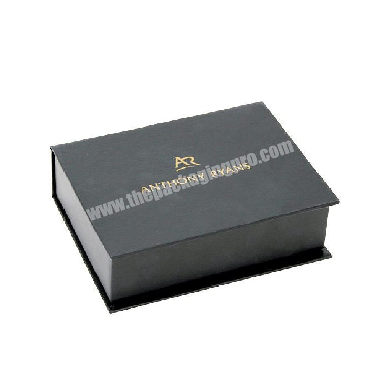 Wholesale high quality custom black luxury magnetic box