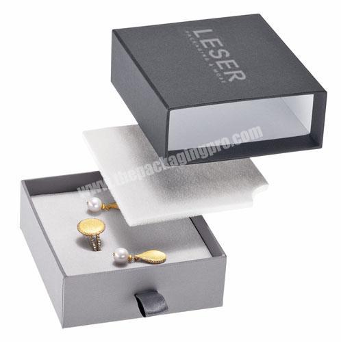 Wholesale High Quality Custom UV Protecting Jewelry Sliding Drawer Gift Box Luxury Packaging