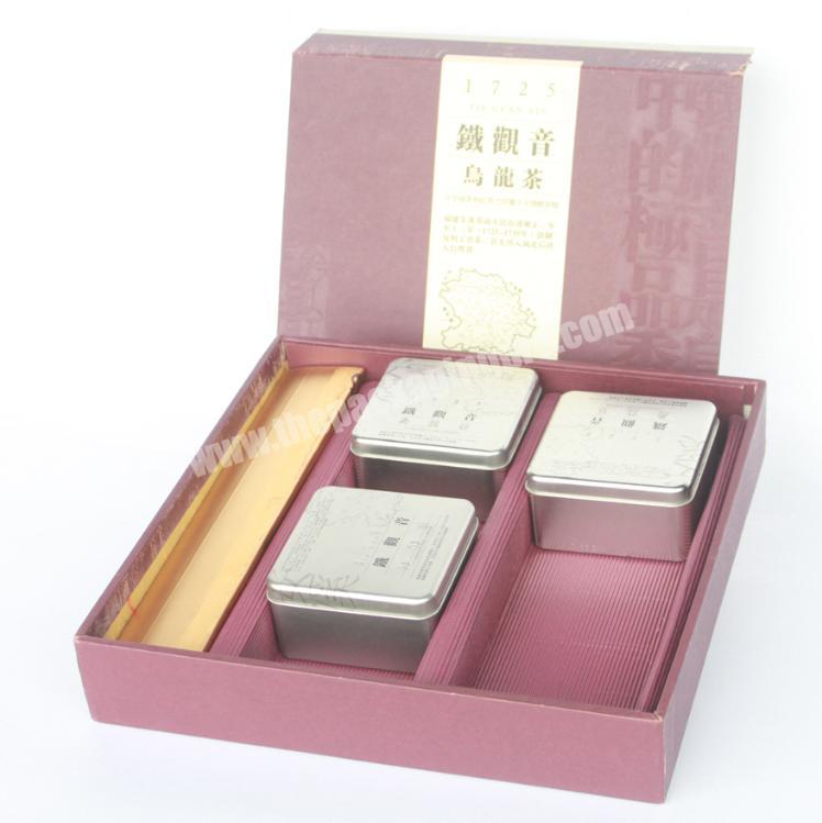 Wholesale high quality gift box custom paperboard tea packaging