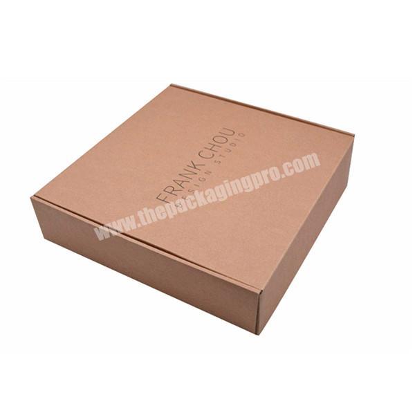 Wholesale high quality kraft paper packaging shoe mailer box corrugated cardboard carton custom subscription box