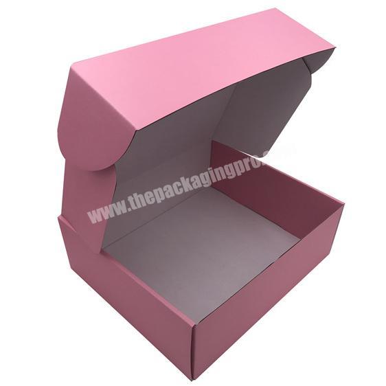 Wholesale High Quality recycled materials shampoo body lotions T-shirt Corrugated Cardboard Packaging Mailer for makeup