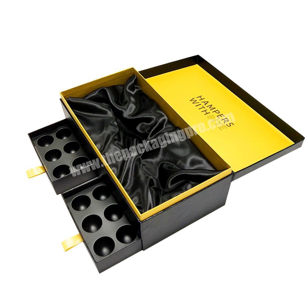 Custom Wholesale High Quality Rigid Cardboard Two Layer Candy Packaging Paper Box