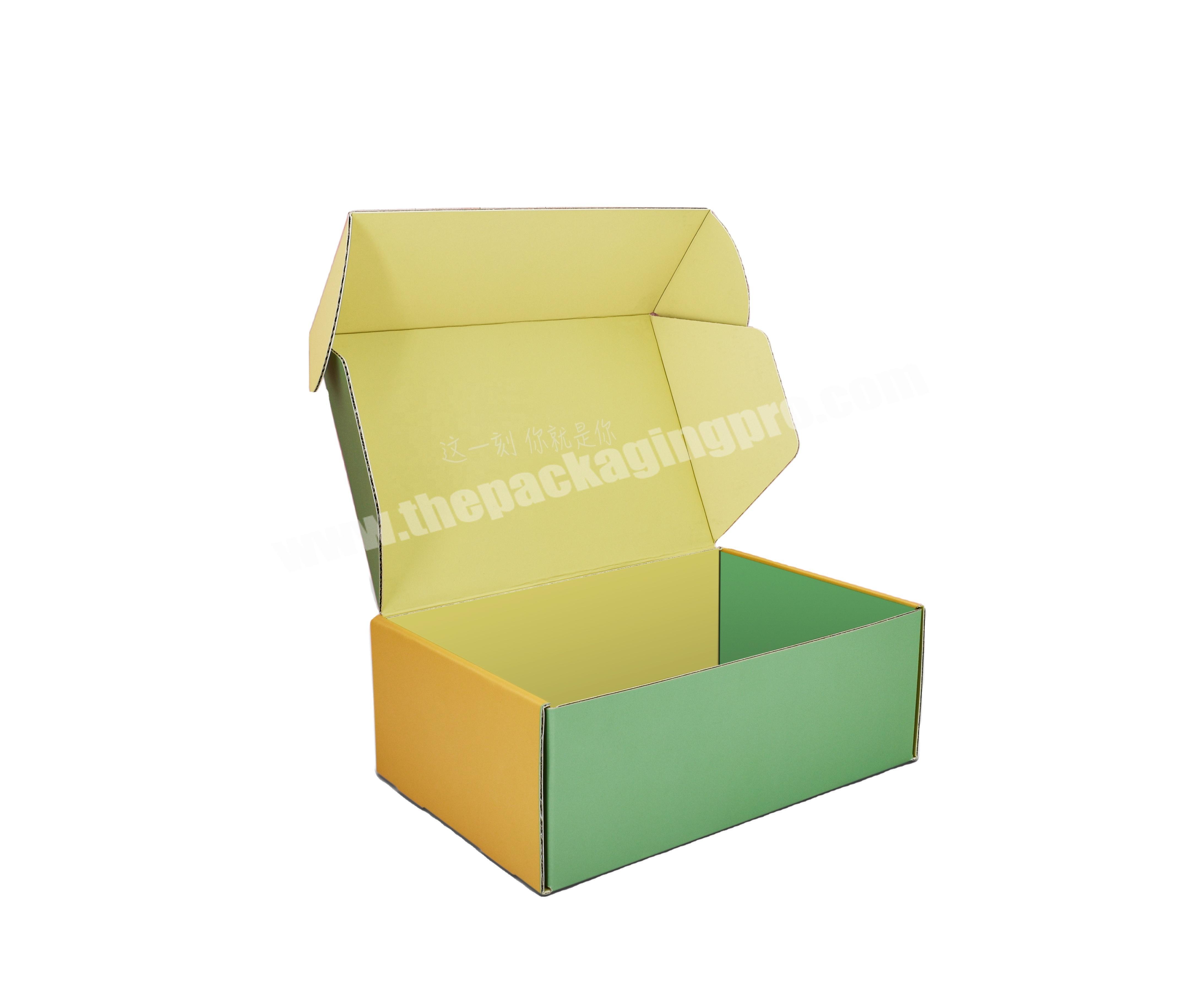Wholesale high quality strong apparel shoe full color corrugated custom carton packaging box