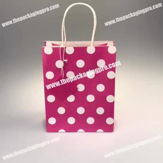 wholesale  high quality white kraft paper bag gift packaging bags