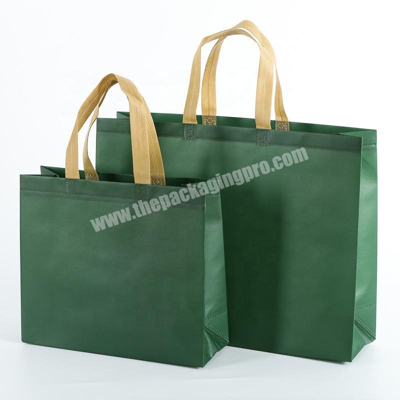 Wholesale IN STOCK eco friendly 80gsm packaging non woven bags for clothes