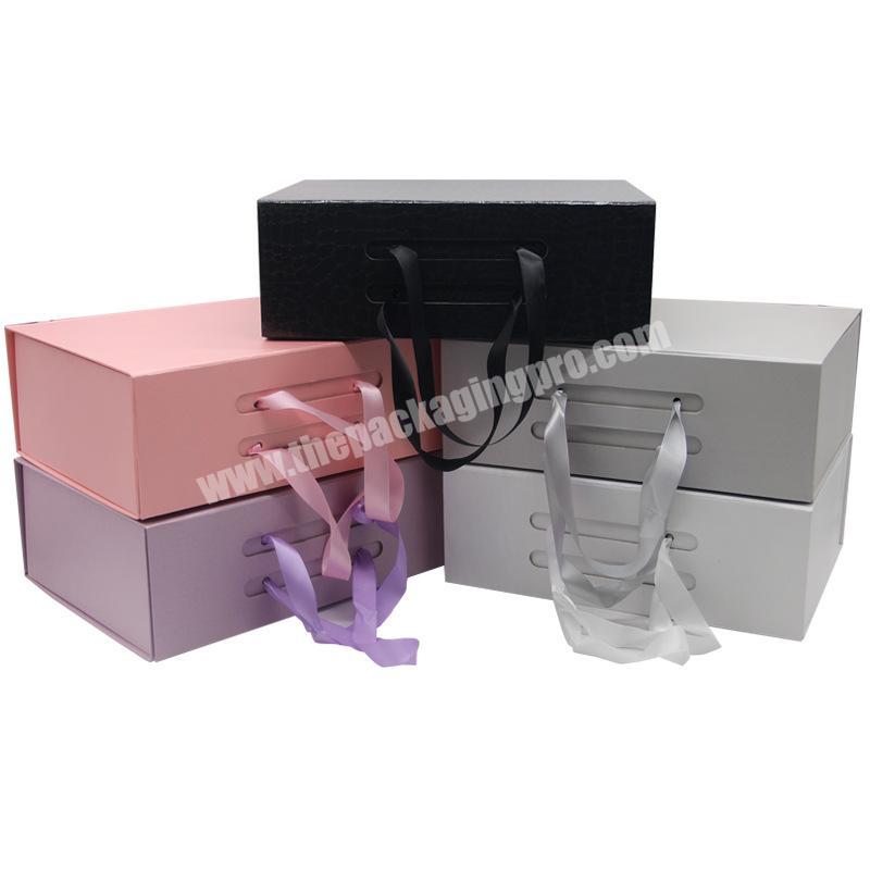 Wholesale In Stock Packaging Colorful Folding Multi-function Magnetic Lid Gift Box