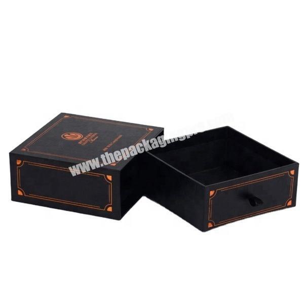 wholesale jewelry packaging box custom support drawer box with dustbag