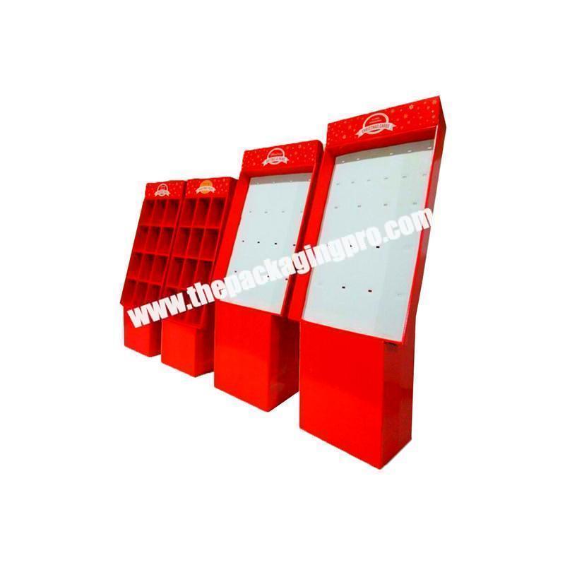 Wholesale kraft foldable cardboard counter display box
