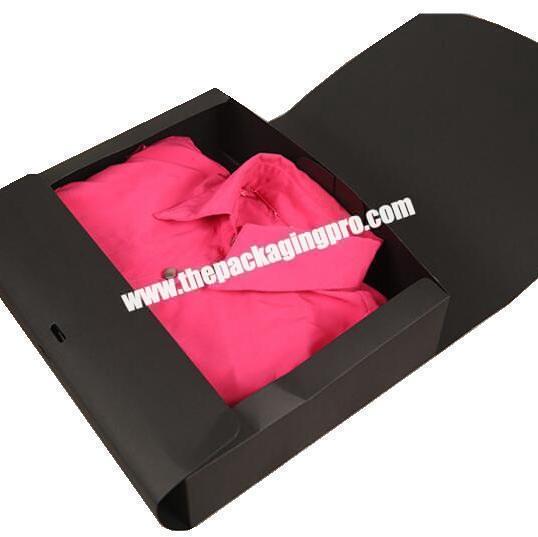 Wholesale Kraft Paper Gift Box Foldable Apparel garment Packaging Paper Box For Clothes